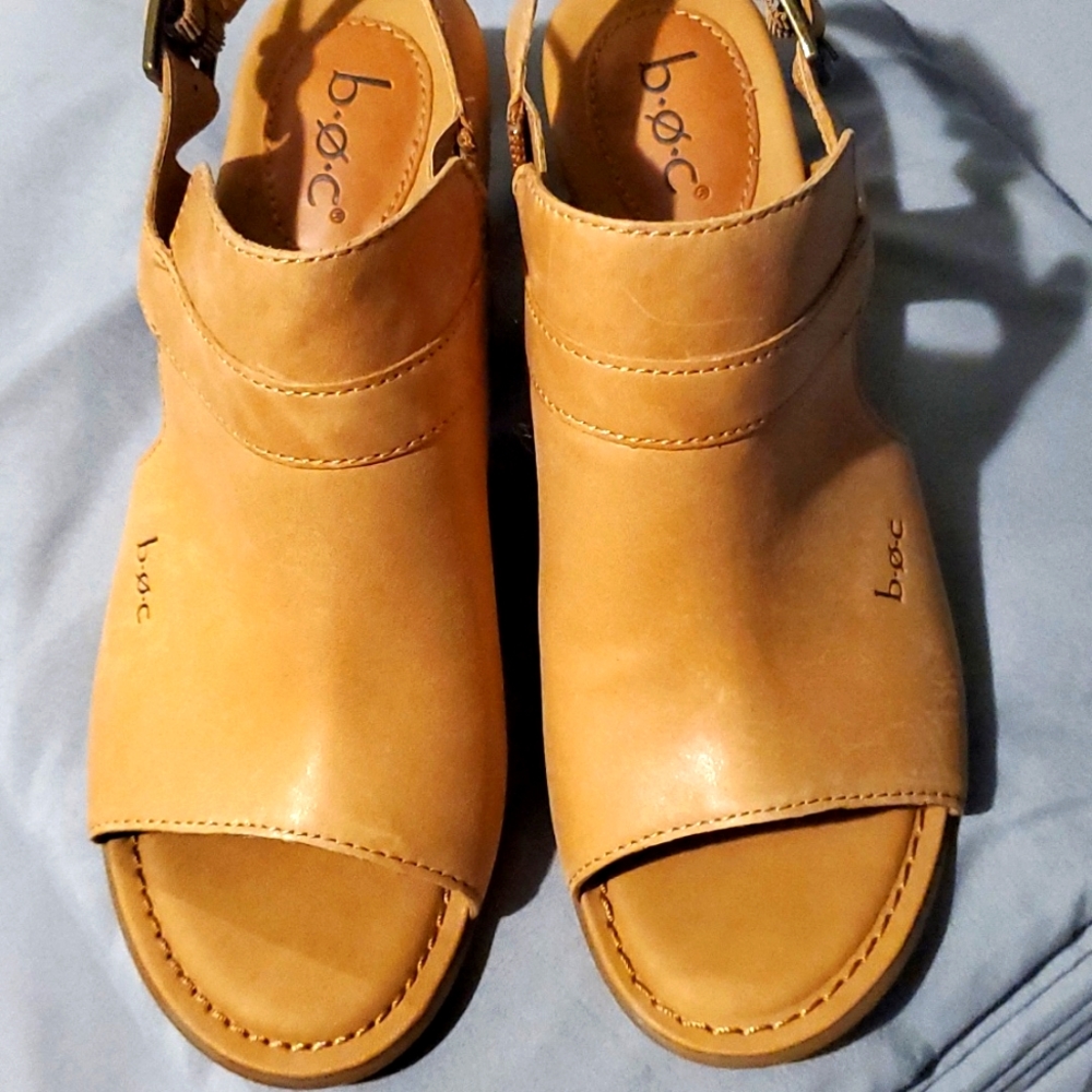 Boc tan leather sandals